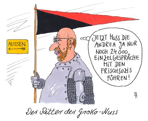 Cartoon: nur noch (medium) by Andreas Prüstel tagged groko,koalitionsvertrag,spd,parteivorsitz,nahles,schulz,aussenminister,neumitglieder,mitgliederbefragung,cartoon,karikatur,groko,koalitionsvertrag,spd,parteivorsitz,nahles,schulz,aussenminister,neumitglieder,mitgliederbefragung,cartoon,karikatur