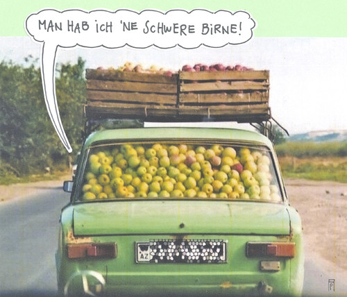 Cartoon: obstler (medium) by Andreas Prüstel tagged obst,obstler,äpfel,birnen,obsttransport,obstbauer,collage,cartoon,andreas,pruestel,obst,obstler,äpfel,birnen,obsttransport,obstbauer,collage,cartoon,andreas,pruestel