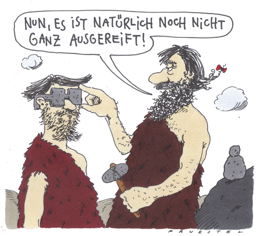 Cartoon: optiker (medium) by Andreas Prüstel tagged steinzeit,optik,brille,innovation,steinzeit,brille,optik,innovation