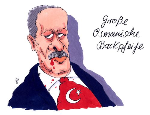 Cartoon: osmanisch (medium) by Andreas Prüstel tagged türkei,erdogan,kurdenkonflikt,brutales,vorgehen,osmanische,backpfeife,cartoon,karikatur,andreas,pruestel,türkei,erdogan,kurdenkonflikt,brutales,vorgehen,osmanische,backpfeife,cartoon,karikatur,andreas,pruestel