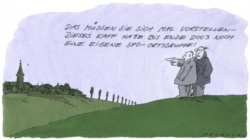 Cartoon: post mortem (medium) by Andreas Prüstel tagged spd,ortsgruppe