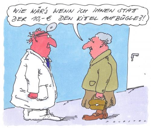 Cartoon: praxisgebühr (medium) by Andreas Prüstel tagged arztkosten,arztkosten,kosten,praxis,praxisgebühr,praxisgebühren,gebühr,gebühren,patient,doktor,untersuchung,gesundheit,krankheit,oma,großeltern,alternative,arm,armut,bügeln,tausch,tauschen,tauschgeschäft,geschäft,geschäftsfrau,wirtschaft,geld,finanzen,ausgaben,spesen,hausfrau