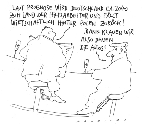 Cartoon: prognose (medium) by Andreas Prüstel tagged wirtschaftsprognose,der,brüsseler,denkfabrik,ceps,wirtschaftsprognose,brüsseler,denkfabrik,ceps