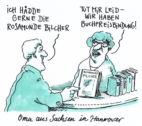 Cartoon: rosamunde is dead (medium) by Andreas Prüstel tagged rosamunde,pilcher,tod,romane,buchpreisbindung,dialekt,sächsisch,hochdeutsch,cartoon,karikatur,andreas,pruestel,rosamunde,pilcher,tod,romane,buchpreisbindung,dialekt,sächsisch,hochdeutsch,cartoon,karikatur,andreas,pruestel