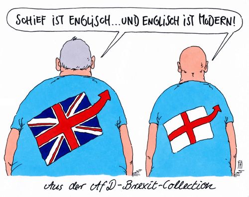 Cartoon: schief (medium) by Andreas Prüstel tagged brexit,großbritannien,england,referendum,eu,afd,eurokritisch,europakritisch,nationalismus,andreas,pruestel,brexit,großbritannien,england,referendum,eu,afd,eurokritisch,europakritisch,nationalismus,andreas,pruestel