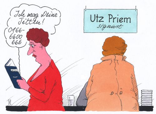 Cartoon: signierstunde (medium) by Andreas Prüstel tagged schriftsteller,autor,buch,signierung,signierstunde,buchmesse,buchhandlung,cartoon,karikatur,andreas,pruestel,autor,schriftsteller,buch,signierung,signierstunde,buchmesse,buchhandlung,cartoon,karikatur,andreas,pruestel