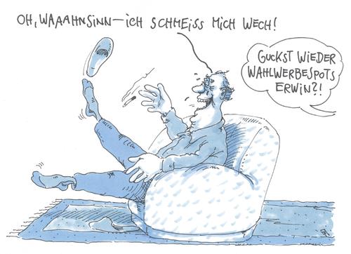 Cartoon: wahlwerbung (medium) by Andreas Prüstel tagged bundestagswahl,wahlwerbung,wahlwerbespot,parteien,cartoon,karikatur,andreas,pruestel,bundestagswahl,wahlwerbung,wahlwerbespot,parteien,cartoon,karikatur,andreas,pruestel