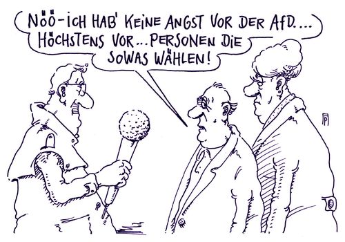 Cartoon: wahlzeit (medium) by Andreas Prüstel tagged landtagswahlen,afd,umfragewerte,rechtsradikal,nationalistisch,cartoon,karikatur,andreas,pruestel,landtagswahlen,afd,umfragewerte,rechtsradikal,nationalistisch,cartoon,karikatur,andreas,pruestel