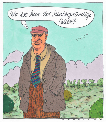 Cartoon: witz (medium) by Andreas Prüstel tagged humor,witzlos,witz,hintergründigkeit,hintergründigkeit,witz,witzlos,humor