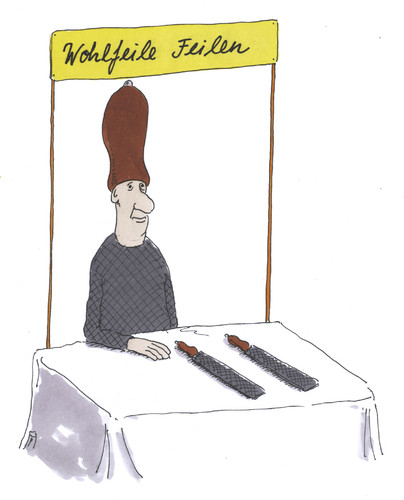 Cartoon: wohlfeil (medium) by Andreas Prüstel tagged wohlfeil,billig,preiswert,feilen,verkauf,verkaufsstand,cartoon,karikatur,andreas,pruestel,wohlfeil,billig,preiswert,feilen,verkauf,verkaufsstand,cartoon,karikatur,andreas,pruestel