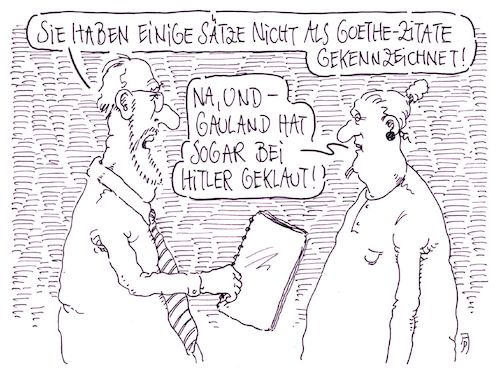 Cartoon: zitate (medium) by Andreas Prüstel tagged afd,gauland,hitlerrede,zitate,goethe,cartoon,karikatur,andreas,pruestel,afd,gauland,hitlerrede,zitate,goethe,cartoon,karikatur,andreas,pruestel