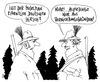 Cartoon: deutscher hirsch (small) by Andreas Prüstel tagged hirsch,jagd,jäger,wild,wildfleisch,essen,muslime,islam,cartoon,karikatur,andreas,pruestel