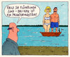 Cartoon: flüchtlinge (small) by Andreas Prüstel tagged flüchtlinge,schiffskatastrophen,europa,eu,hertha,privatgrundstück,cartoon,karikatur,andreas,pruestel