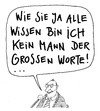 Cartoon: große worte (small) by Andreas Prüstel tagged rede,redner,worte,gemeinplatz,cartoon,karikatur,andreas,pruestel