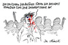 Cartoon: in minsk (small) by Andreas Prüstel tagged weißrussland,polizeiausrüstung,deutschehilfe,diktatur,schlagstöcke,minsk