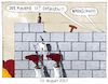 Cartoon: maurerfall (small) by Andreas Prüstel tagged dreizehnter,august,mauerbau,berlin,maurer,cartoon,karikatur,andreas,pruestel