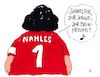 Cartoon: nahles (small) by Andreas Prüstel tagged spd,vorsitz,andrea,nahles,wahl,erste,frau,cartoon,karikatur,andreas,pruestel