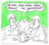 Cartoon: neuer freund (small) by Andreas Prüstel tagged facebook,onlinefreunde,computer,freundschaft