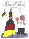 Cartoon: patriotismus (small) by Andreas Prüstel tagged fußballweltmeisterschaft,brasilien,deutschland,patriotismus,nationalismus,fans,fahnen,fanutensilien,wellenbrecher,cartoon,karikatur,andreas,pruestel