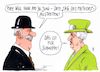 Cartoon: schnuppe (small) by Andreas Prüstel tagged brexit,austrittsverschiebung,theresa,may,tag,des,meteors,sternschnuppe,queen,cartoon,karikatur,andreas,pruestel