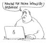 Cartoon: verlust (small) by Andreas Prüstel tagged internet,indentität,user,daten,datenklau,intensität,intensiv,cartoon,karikatur,andreas,pruestel
