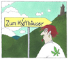 Cartoon: wegweiser (small) by Andreas Prüstel tagged kyffhäusergebirge,kiffen,barbarossa,kyffhäuserdenkmal