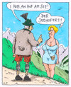 Cartoon: womenizer (small) by Andreas Prüstel tagged horst,seehofer,csu,bayern,womenizer,frauenheld,ministerpräsident