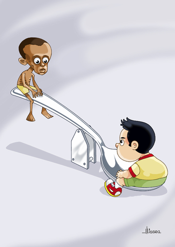 Cartoon: Hunger - 1 (medium) by Ulisses-araujo tagged africa,hunger