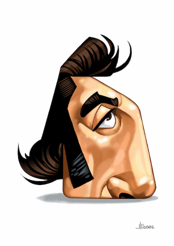 Cartoon: Javier Bardem (medium) by Ulisses-araujo tagged javier,bardem