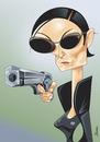 Cartoon: Carrie Anne Moss (small) by Ulisses-araujo tagged carrie,anne,moss