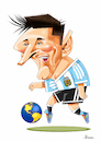 Cartoon: Messi (small) by Ulisses-araujo tagged messi russsia 2018