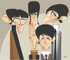 Cartoon: The Beatles (small) by Ulisses-araujo tagged the,beatles