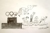 Cartoon: -- (small) by Mike Dater tagged mike,dater,olympics