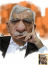 Cartoon: Ahmed Turk (small) by handren khoshnaw tagged handren khoshnaw ahmed turk caricature