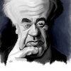 Cartoon: Eugene Ionesco (small) by handren khoshnaw tagged handren khoshnaw eugen ionescu romania