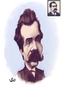 Cartoon: Mihai Eminescu (small) by handren khoshnaw tagged handren khoshnaw mihai eminescu romania caricature