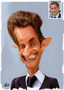 Cartoon: Nicolas Sarkozy (small) by handren khoshnaw tagged handren khoshnaw