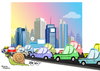 Cartoon: snail moving better than cars (small) by handren khoshnaw tagged traffic,cars,cartoon,handren,khoshnaw