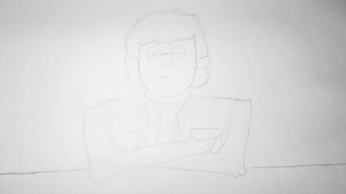 Cartoon: John Lennon (medium) by DVOJr tagged the,beatles,john,lennon,apple,records,emi,abbey,road,music