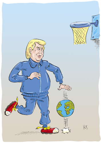 Cartoon: Der Spieler (medium) by astaltoons tagged trump,welt,trump,welt