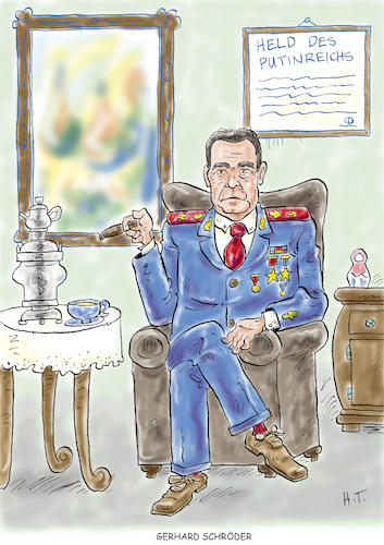 Cartoon: Schröder (medium) by astaltoons tagged putin,ukraine,krieg,schröder,putin,ukraine,krieg,schröder