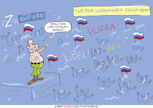 Cartoon: Totaler Krieg (medium) by astaltoons tagged putin,ukraine,krieg,faschismus,putin,ukraine,krieg,faschismus