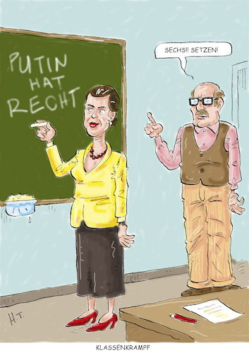 Cartoon: Versteher (medium) by astaltoons tagged putin,ukraine,wagenknecht,putin,ukraine,waagenknecht