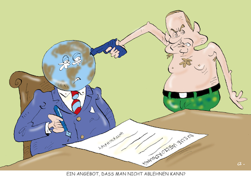 Cartoon: Weltordnung (medium) by astaltoons tagged putin,ukraine,krieg,putin,ukraine,krieg