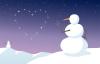 Cartoon: Snow Love (small) by JohnBellArt tagged love,snowman,winter,heart,stars,lover,distance,star,crossed