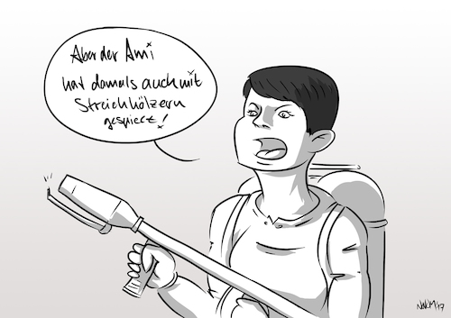 Cartoon: Petry Rheinwiesenlager (medium) by INovumI tagged frauke,petry,wallstreetjournal,rheinwiesenlager,konzentartionslager,holocaust,dresden,opfer,afd