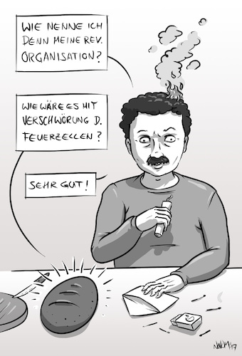 Cartoon: Verschwörung der Knallköppe (medium) by INovumI tagged verschwörung,der,feuerzellen