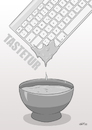 Cartoon: Tastetur (small) by INovumI tagged tastatur,taste,dip,beißen,essen