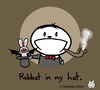 Cartoon: Rabbat in my Hat. (small) by sebreg tagged rabbat,silly,fun,children