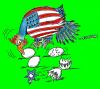 Cartoon: american (small) by demirhindi tagged demirhindi